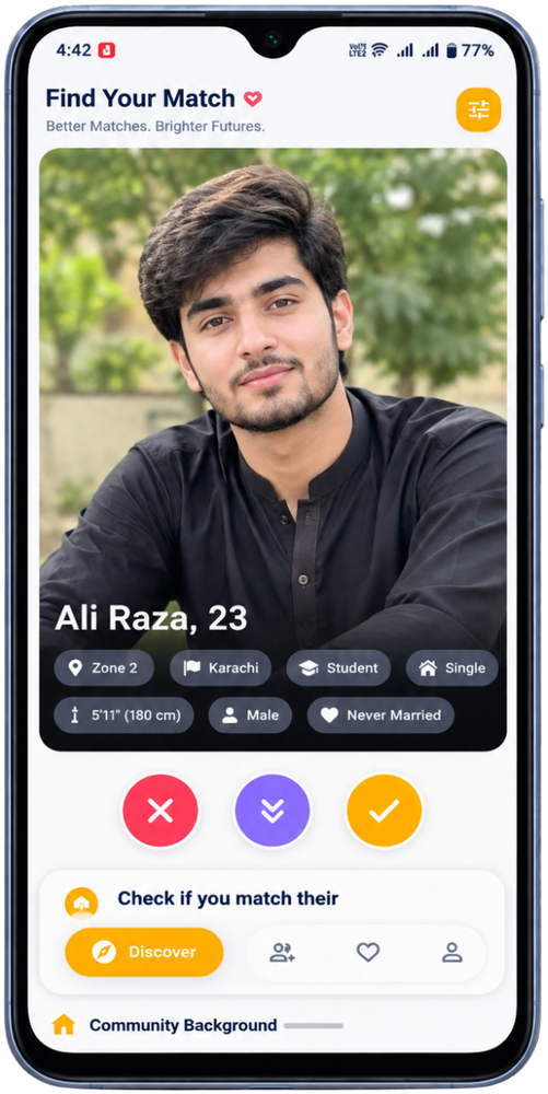 ArainShadi app profile preview